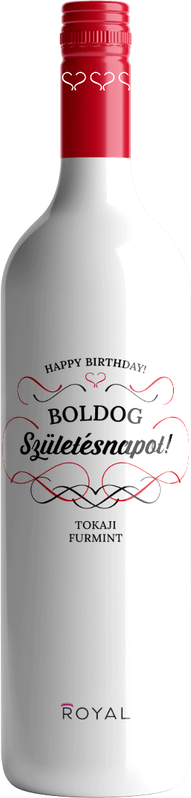 Boldog születésnapot – Tokaji Furmint félédes fehérbor
